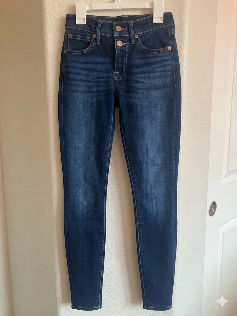 Lucky Brand Dark Indigo Mid-Rise Skinny Jeans